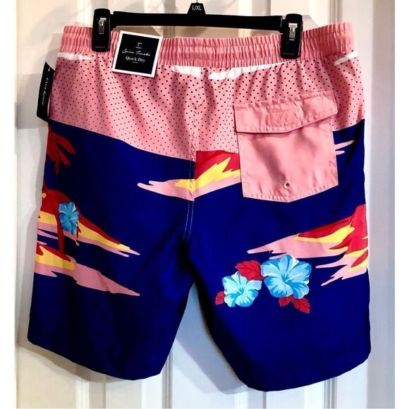 CLUB ROOM - NWT - M Sz M Swim Trunks w/Quick Dry Fabric & Built-In Liner. - Picture 4 of 15